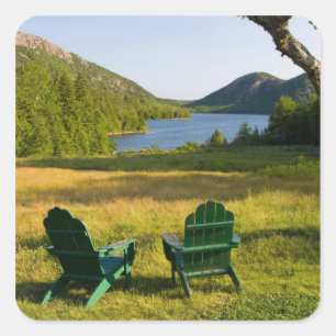 The Adirondack Chairs on the lawn of the Jordan Square Sticker