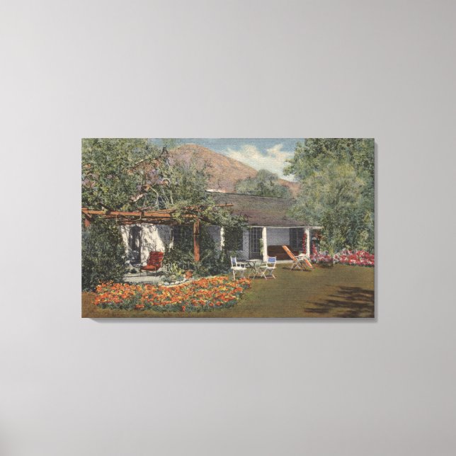 The Adobe (Oldest House in Palm Springs) Canvas Print (Front)