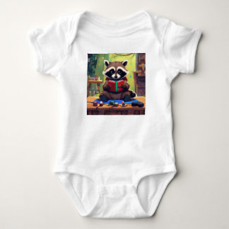The Adorable Adventures of a Cute Racoon Baby Bodysuit