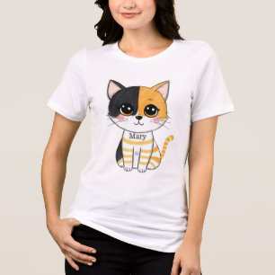 The Adorable Mischief Cat  Tri-Blend Shirt