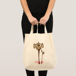 The Adorable Monkey and His Ladybug Friends Tote Bag