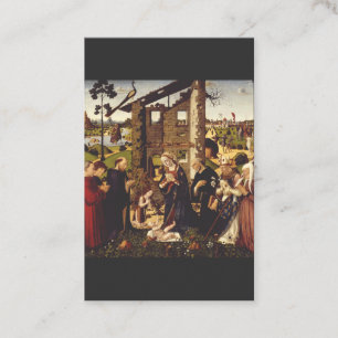 The Adoration of the Child with Saints and Donors Business Card
