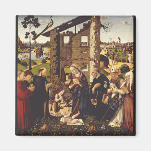 The Adoration of the Child with Saints and Donors Magnet