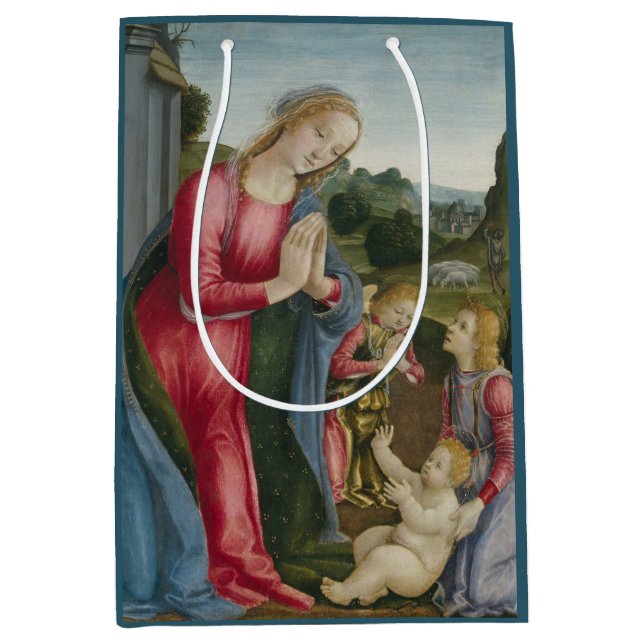 The Adoration of the Christ Child - Frediani Medium Gift Bag (Front)