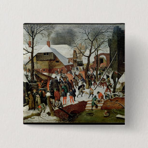 The Adoration of the Magi 15 Cm Square Badge