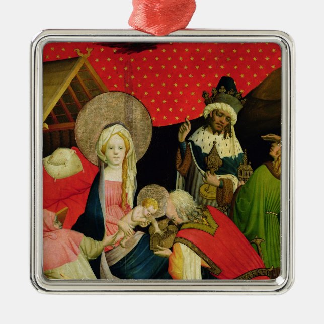 The Adoration of the Magi 2 Metal Tree Decoration (Front)