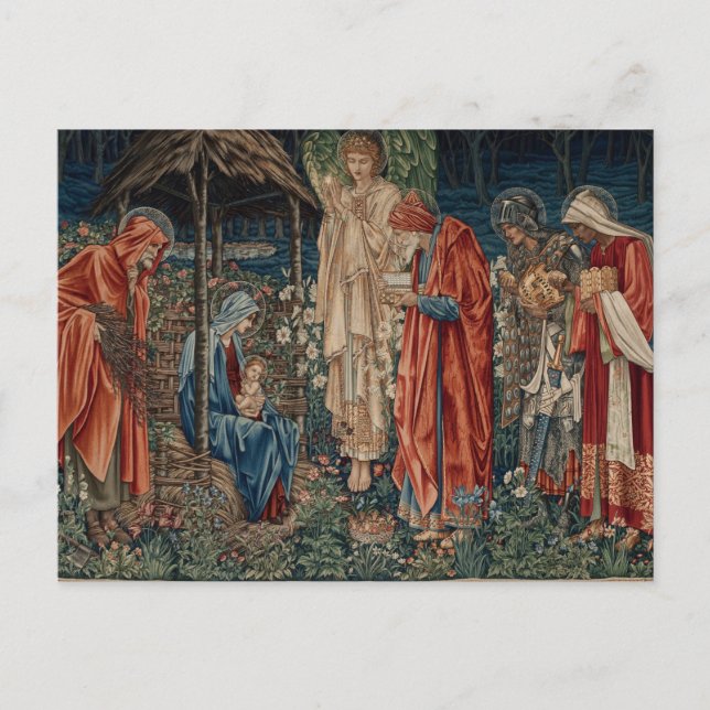 The Adoration of the Magi by Edward Burne-Jones Postcard (Front)