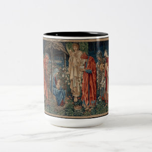 The Adoration of the Magi (by Edward Burne-Jones) Two-Tone Coffee Mug