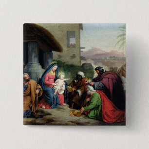 The Adoration of the Magi, c.1833-36 15 Cm Square Badge