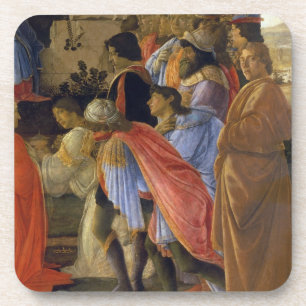 The Adoration of the Magi, detail of depicting sel Coaster