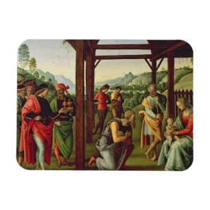 The Adoration of the Magi (oil on panel) (see also Magnet