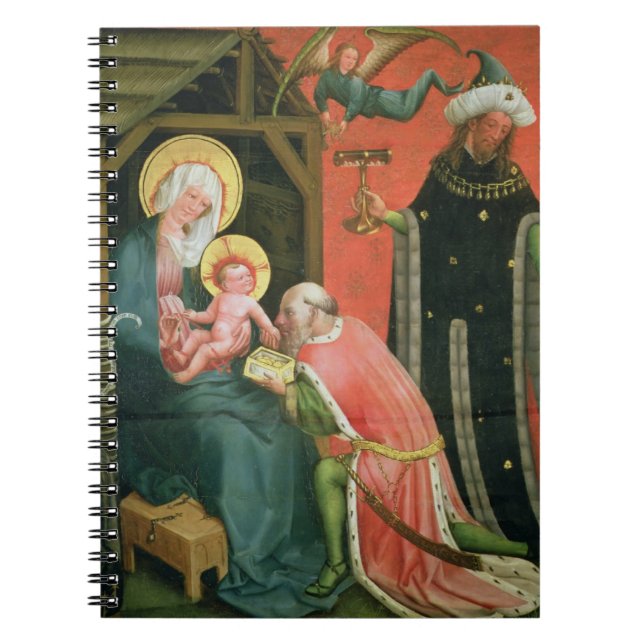The Adoration of the Magi (oil on panel) Spiral Notebook (Front)