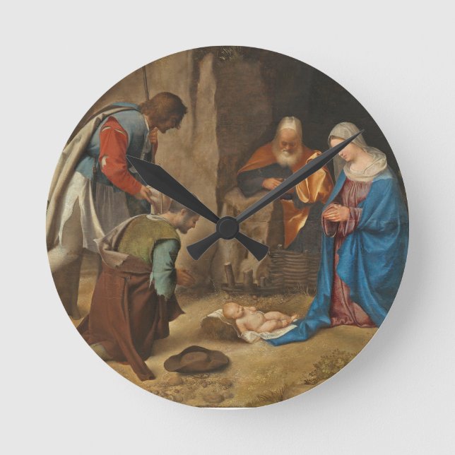 The Adoration of the Shepherds, 1505-10 Round Clock (Front)