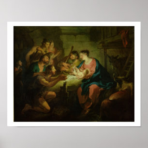 The Adoration of the Shepherds, 1725 (oil on canva Poster