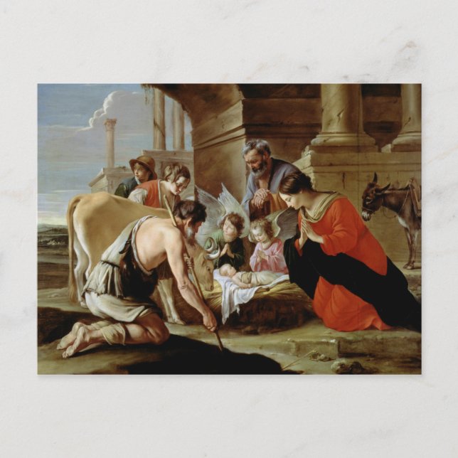 The Adoration of the Shepherds, c.1638 Postcard (Front)