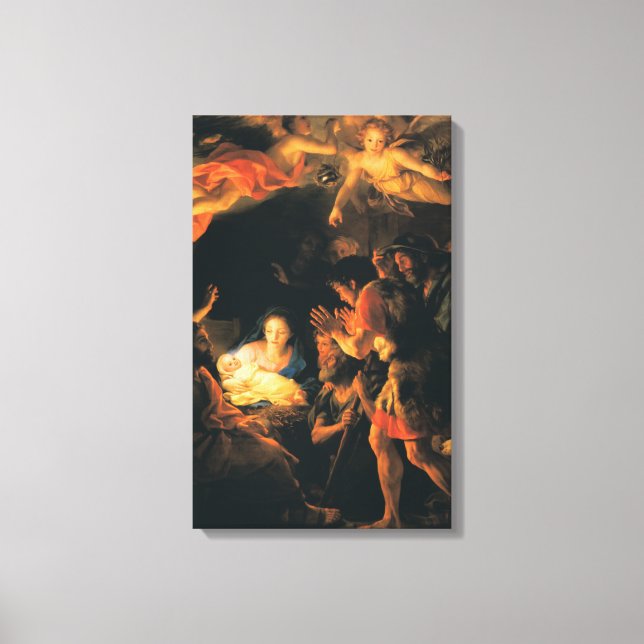 The Adoration of the Shepherds Canvas Print (Front)