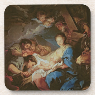 The Adoration of the Shepherds (oil on canvas) 2 Coaster