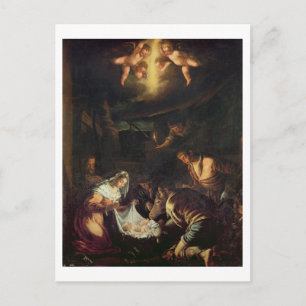 The Adoration of the Shepherds (oil on canvas) Postcard