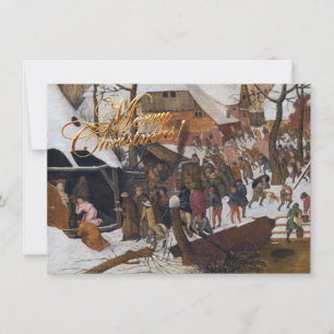 The Adoration the Maji Merry Christmas Holiday Card