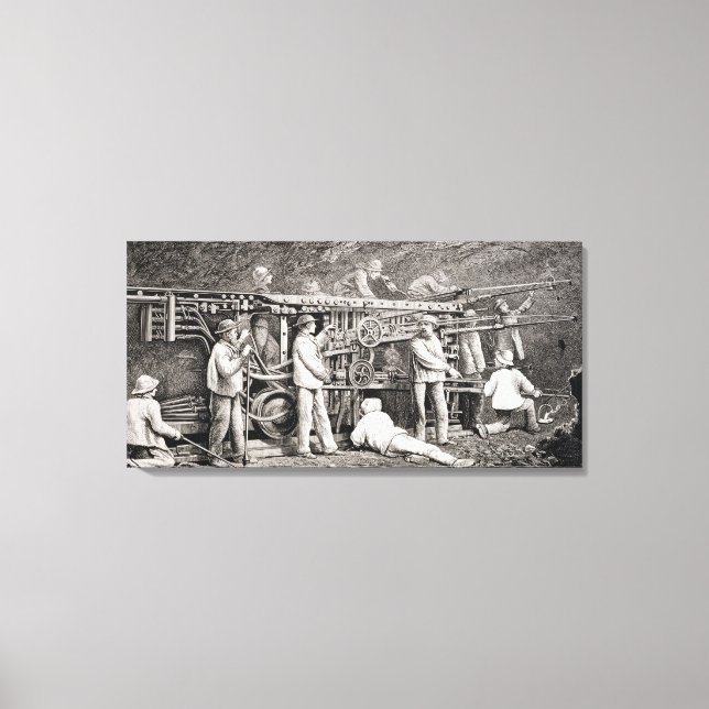 The Advanced Gallery on the French Side of the Mon Canvas Print (Front)