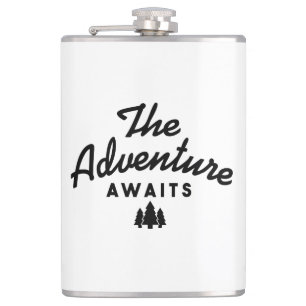 The Adventure Awaits Hip Flask