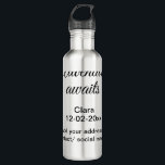 The adventure begins add name date year place 710 ml water bottle<br><div class="desc">Design</div>