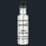 The adventure begins add name date year place 710 ml water bottle<br><div class="desc">Design</div>