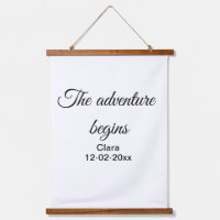The adventure begins add name date year place