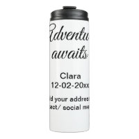 The adventure begins add name date year place