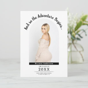 The Adventure Begins Graduation Announcement