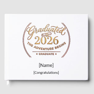 The Adventure Begins / Graduation Guest Book