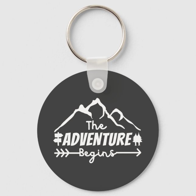 The Adventure Begins  Key Ring (Front)