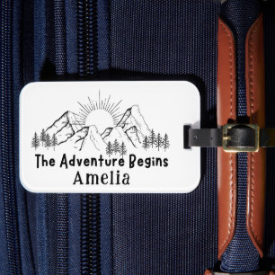 The Adventure Begins Luggage Tag