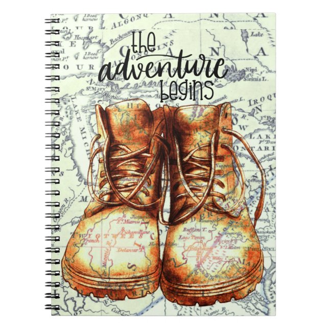 The Adventure Begins Notebook (Front)