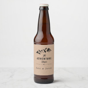 The Adventure Begins⎢ Rusting Wedding Beer Label
