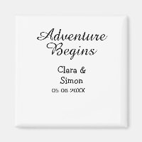 The adventure begins wedding couple name datsimple