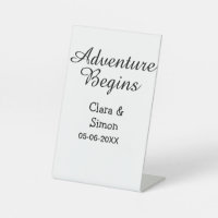 The adventure begins wedding couple name datsimple