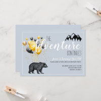 The Adventure Continues Woodland Bear 1st Birthday