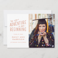 The Adventure is Just Beginning Photo Graduation