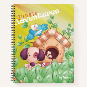The Adventure Notebook Cute Dog With House Name