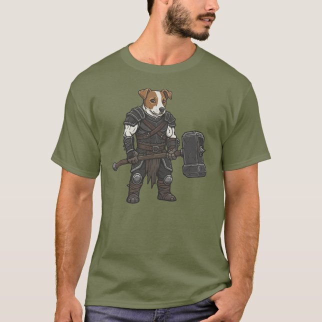 The adventure of Jack Russell Terrier gladiator T-Shirt (Front)