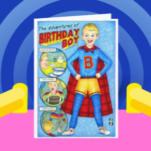 The Adventures of Birthday Boy Card