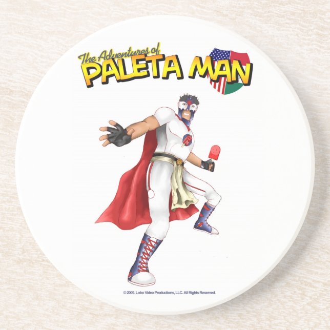 The Adventures of Paleta Man Coaster (Front)