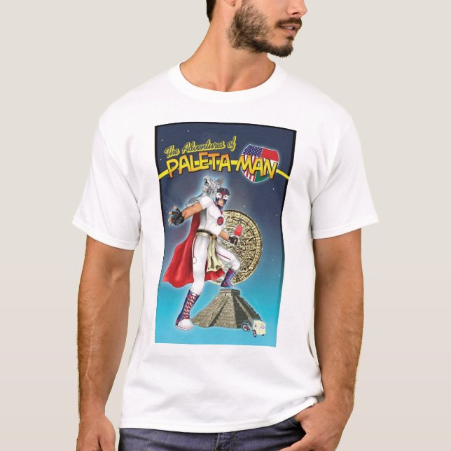 The Adventures of Paleta Man T-shirt (Front)
