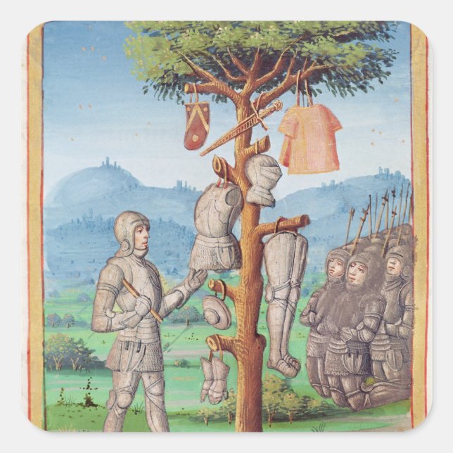 The Aeneid' by Virgil with a commentary by Square Sticker (Front)