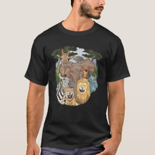The African Selfie Savanna Africa Safari Animals Z T-Shirt