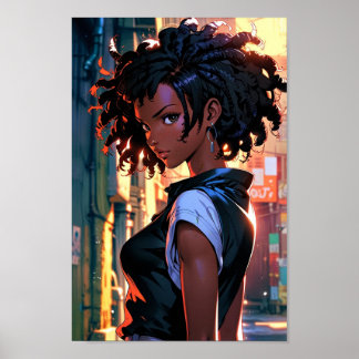 The Afro Heroine Manga Poster