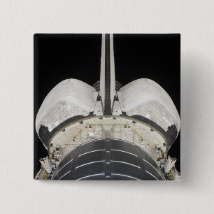 The aft portion of the Space Shuttle Endeavour 15 Cm Square Badge