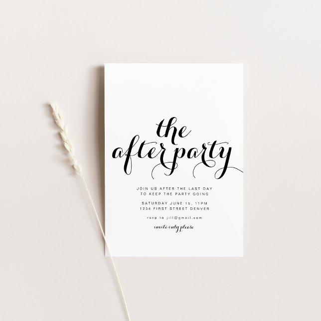 The After Party Wedding Late Night Invitation (Creator Uploaded)