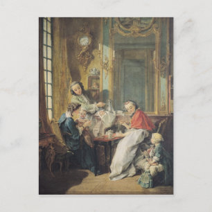 The Afternoon Meal, 1739 Postcard